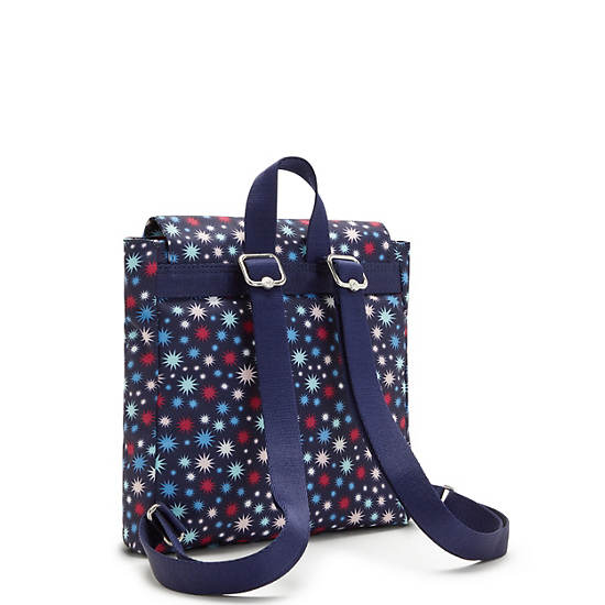 Sacs À Dos Kipling Dannie Printed Small Bleu | FR 1668ZU